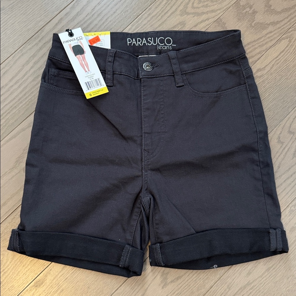 Size 6 Parasuco Women's Charcoal Jean Shorts
